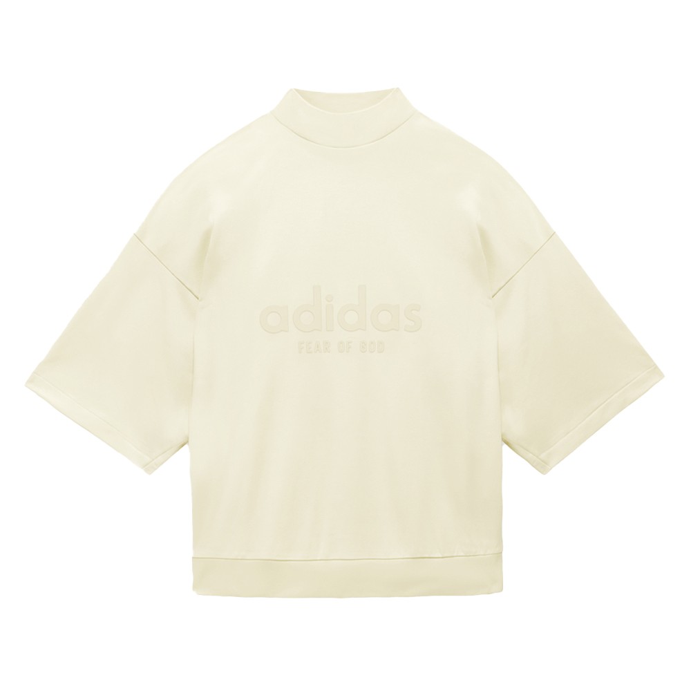 adidas Fear Of God Athletics Mock Neck 34 Sleeve T-Shirt Mens Beige Casual Tops