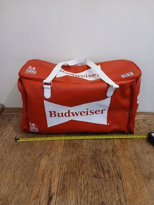 Budweiser Kühltasche Isolierkühlbox 24 Dosen Kapazität Kühltasche Rot Weiß Neu