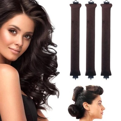 Heatless Hair Curler Curling Rod Headband No Heat Hair Rollers Satin Lazy Curls