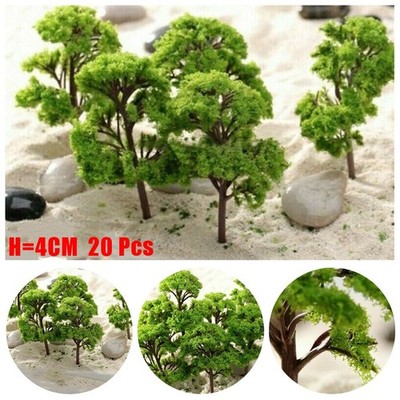 Zum Bau Modell Baum Zug Eisenbahn 20 Teile Park Landschaft Kunststoff