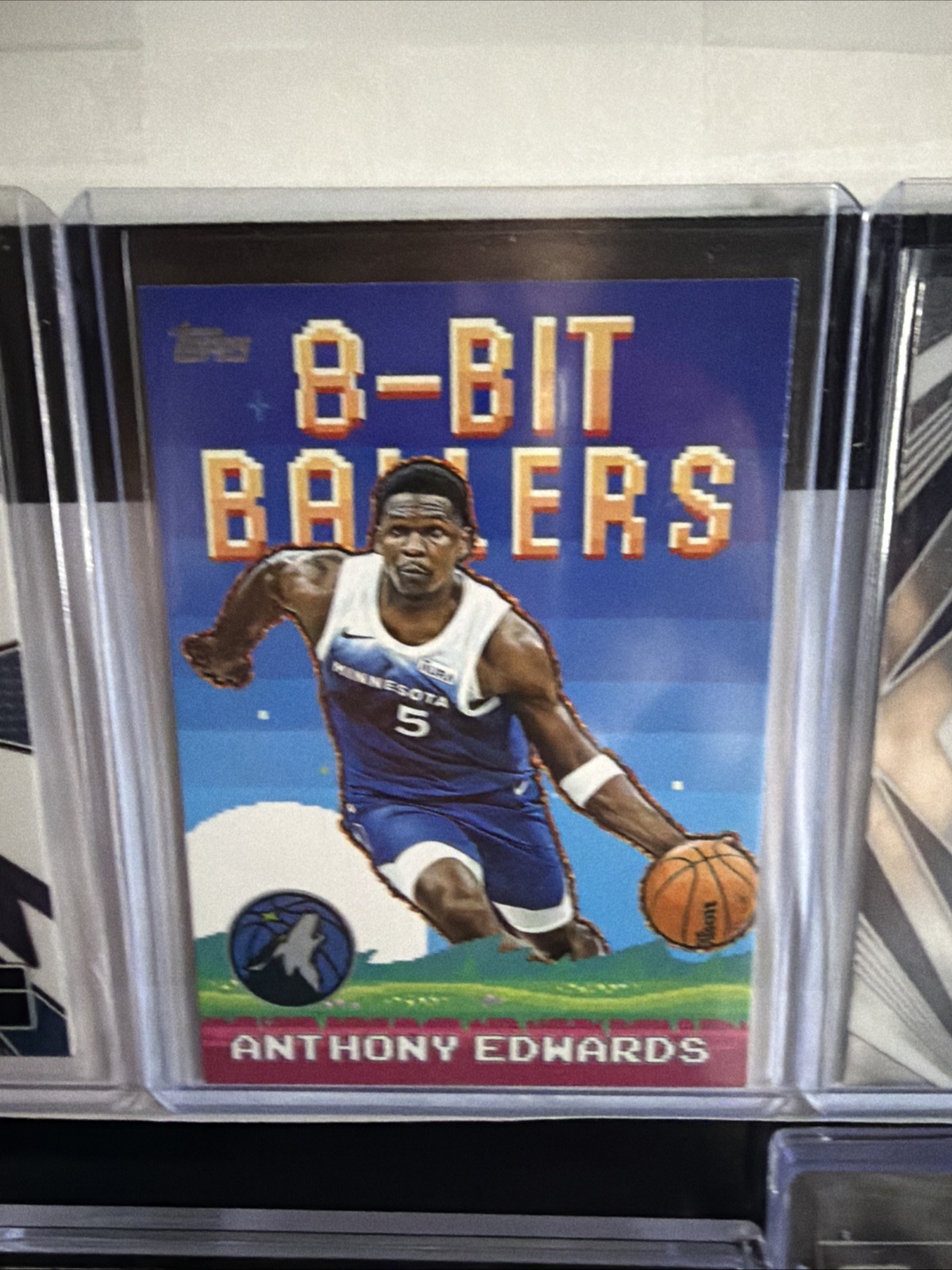 Anthony Edwards 11 Card Lot Minnesota Timberwolves #5 PSA 9 Variation #d/299 +++ view 10