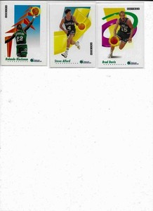 DALLAS MAVERICKS 3 CARDS ALFORD-BRAD DAVIS=-R BLACKMAN 9 0-91 SKYBOX CARDS 56 57