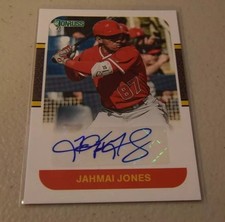 Jahmai Jones 2021 Donruss Retro 1987 Signatures Auto Angels Autograph 87S-JJ