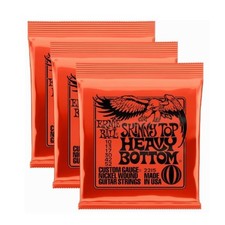 3 SETS Ernie Ball Electric Guitar Strings Slinky 10-52 SKINNY TOP HEAVY BOTTOM