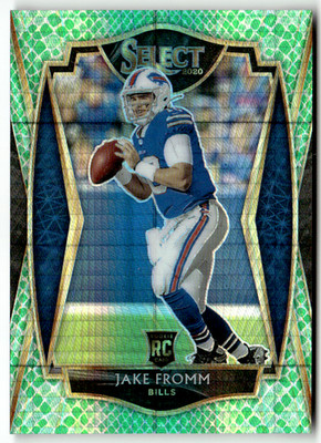 Panini 2020 Select NFL No. 149 Jake Fromm Rookie Dragon Scale SP 64/67