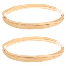 2 Bundles Bamboo Weaving Cane Strips Decorative Materials Crafting Sticks