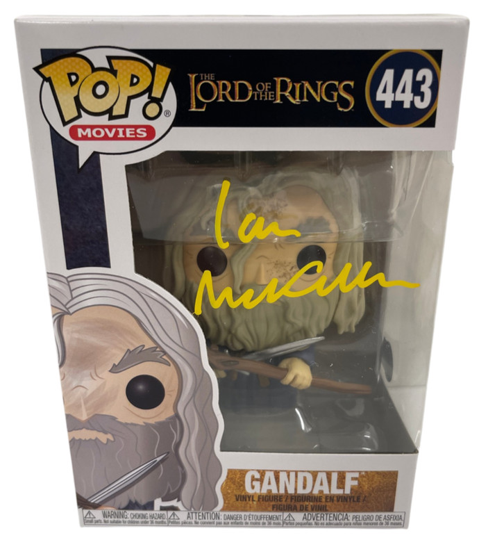 Ian McKellen Signed Gandalf Funko Lord of the Rings Authentic Autograph Beckett