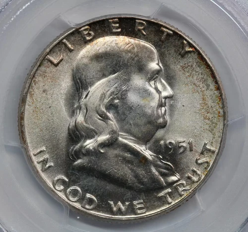 1951 Franklin Half Dollar PCGS MS65