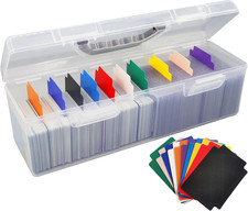 Plastic Trading Card Storage Box, Toploader Baseball Football Sports Card Storag