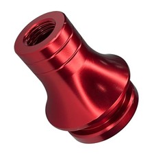 M12x1.25 Shift Knob Boot Adapter Retainer, Metal Car Gear Shifter Knob Boot Red