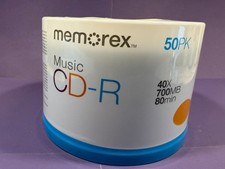 Memorex Music CD-R 50 Pack Spindle Recordable...