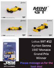 Mini GT  Lotus 99T #12 Ayrton Senna 1987 Monaco Grand Prix Winner #1088 1/64