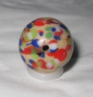 Czech Bullet Mold Confetti Guinea-Like Marble / Bead - 11/16" of an inch - NM — photo 1