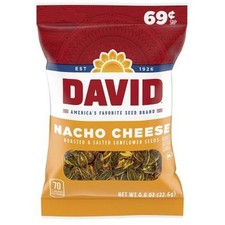 18x David Nacho Cheese Sunflower Seeds Bulk Snack Chewy Variety Pack 0.8oz