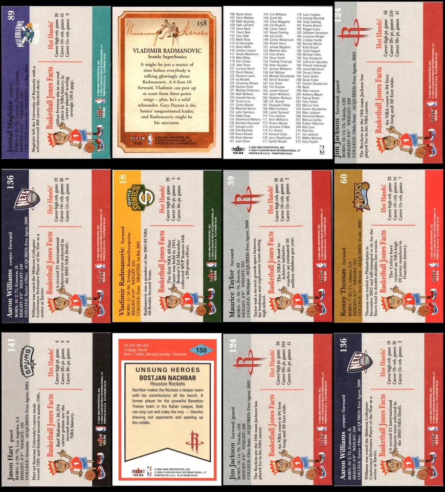 Лот 2003 Fleer Platinum (20) карт - последний звонок - зачерпните его, прежде чем он исчезнет... - Изображение 3 из 4