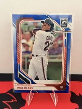 🔥 2026 Donruss Baseball Optic Will Clark Blue Cracked Ice /15 🔥 (BOOKEND!!)