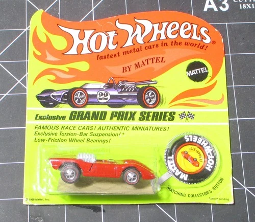 Hot Wheels REDLINE  RED ENAMEL  FERRARI 312P Blister Pack  Free Shipping
