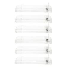 6 Pcs Clear Display Stand Cases Soda Can Dispensers Automatic Cigarette Pusher