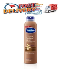 Vaseline Spray On Lotion Spray Moisturizer Cocoa Radiant 6.5 oz