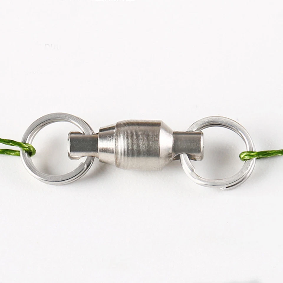Ball Bearing Swivel Split Rings Stainless Steel Snap Saltwater 0#~10# Fishing - Image 4 of 4