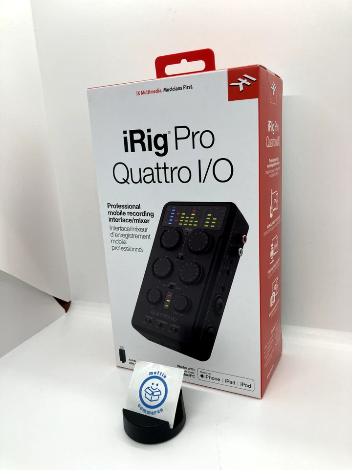 IK Multimedia Irig Pro Quattro I/O Portable audio MIDI interface 4 in / 2 out JP - Image 3 of 4