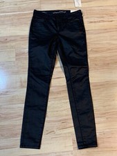 New Women  s Universal Thread Stretch Black High Rise Skinny Jean Jegging Size 00