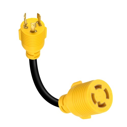 30Amp RV Adapter Cord 12 Inches, Male L5-30P To Female L14-30R,UV-Resistant - Bild 8 von 8