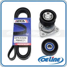 Serpentine Drive Belt Component Kit for 07-11 Ford Focus Transit Connect 2.0L
