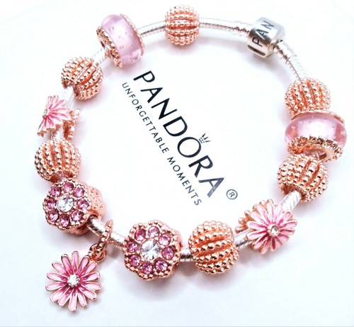 NEW PANDORA SILVER BRACELET ROSE GOLD 