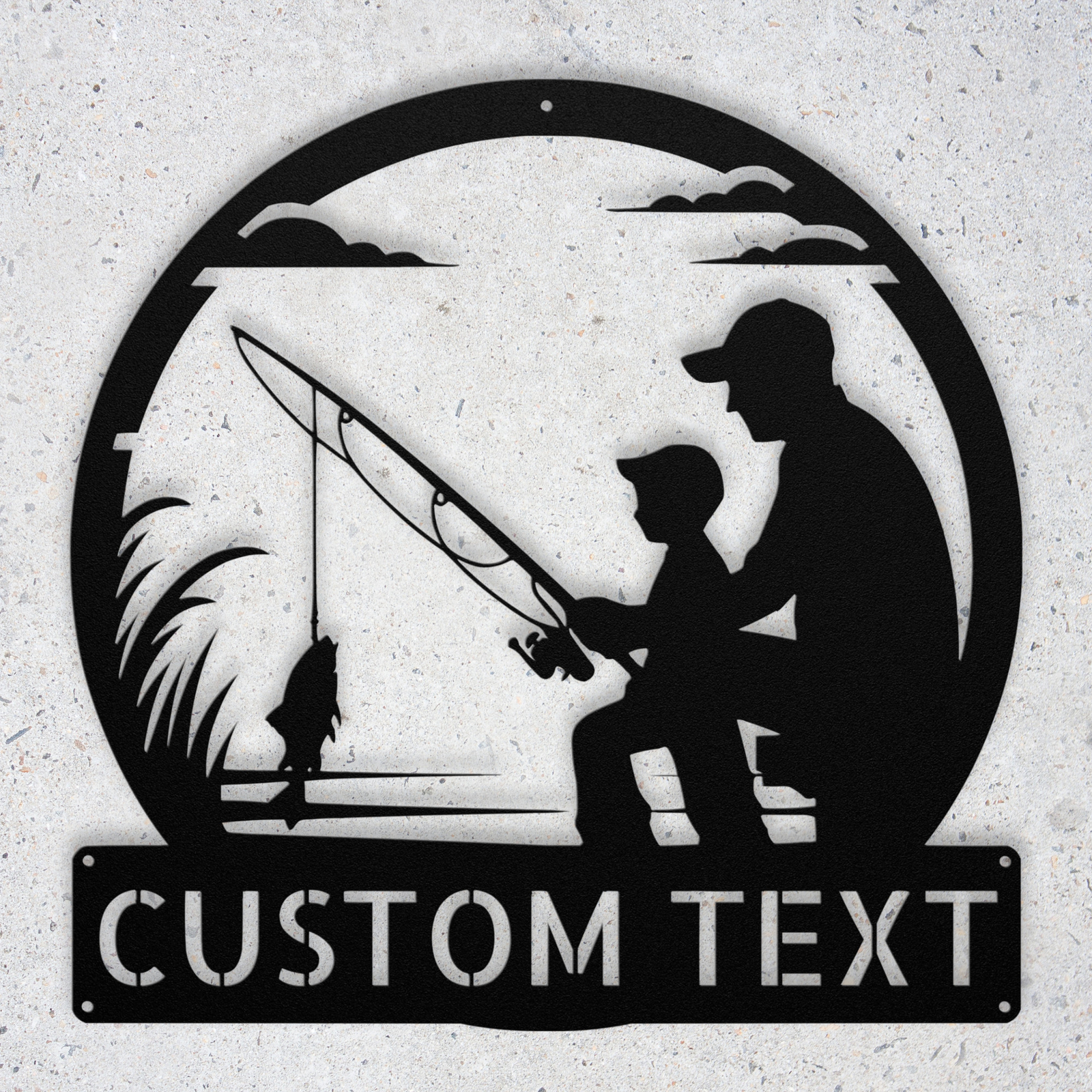 Personalized Fishing Metal Sign Custom Wall Decor Gift for Anglers Home Decor