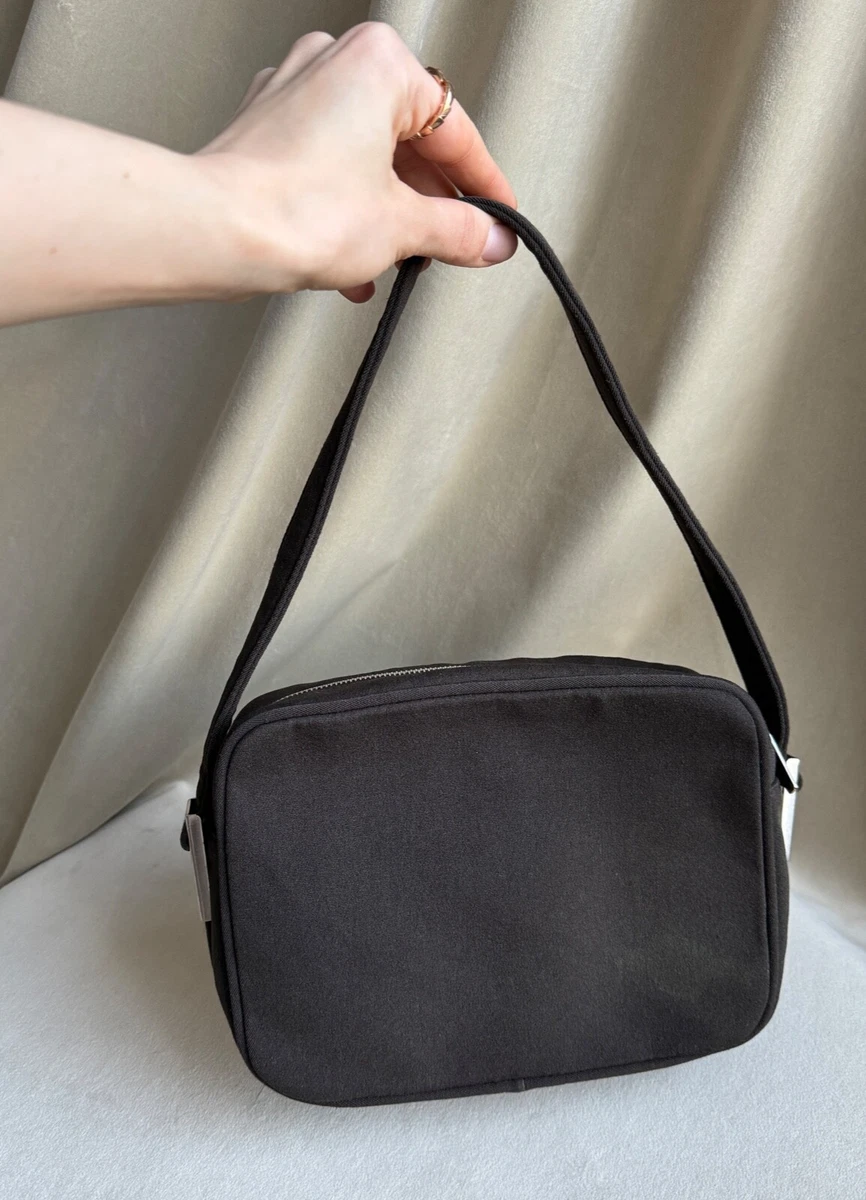 Vintage Miu Miu Archive Neoprene Shoulder Bag Dark Brown | eBay 