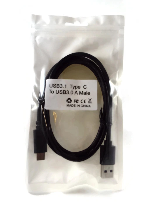 Cable de datos de carga premium USB C a USB A negro 3 pies 1M 56k ohmios VENDEDOR DE EE. UU. Foto 2 de 4