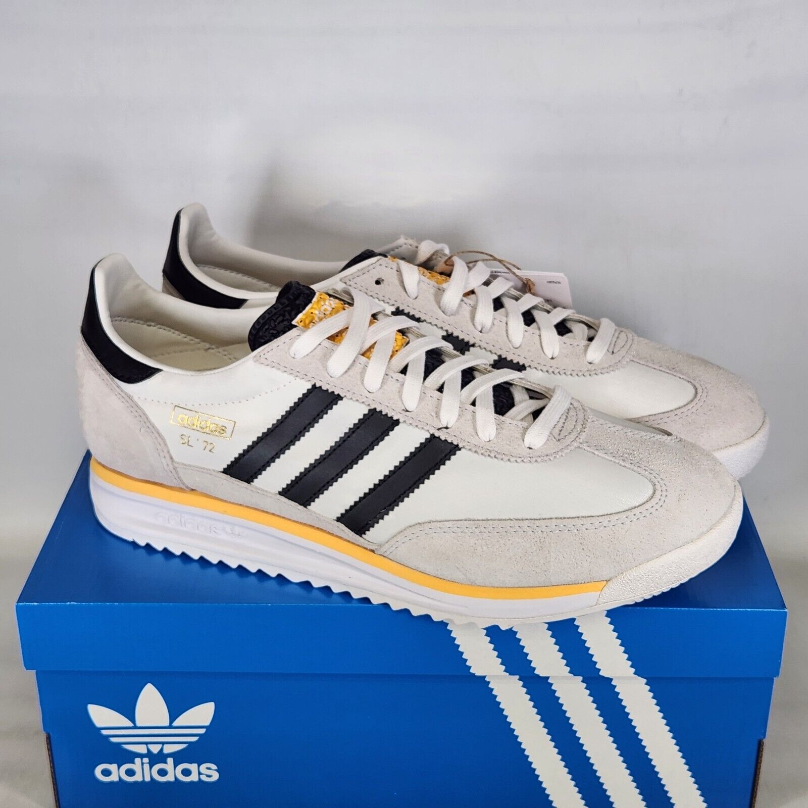 Size 11 - adidas SL 72 RS - Cloud White / Core Black / Spark - Mens - IH4823
