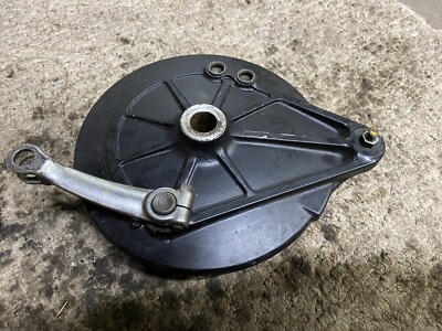 82 Honda CB650SC Nighthawk Rear Brake Assembly Plate Hub (2) OEM CB650 -09