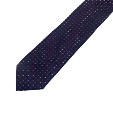 Vintage Italian Silk Mens Neck Tie Marco Polo Blue Red