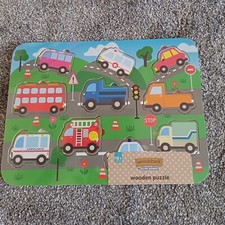 Wooden Vehicle Puzzle 18+ Months New & In Original Packaging
