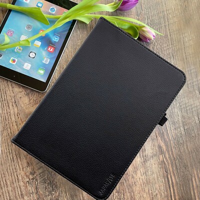 Stand Case für  Apple iPad Mini 5  Leder Tasche Schutzhülle Tablet Cover schwarz