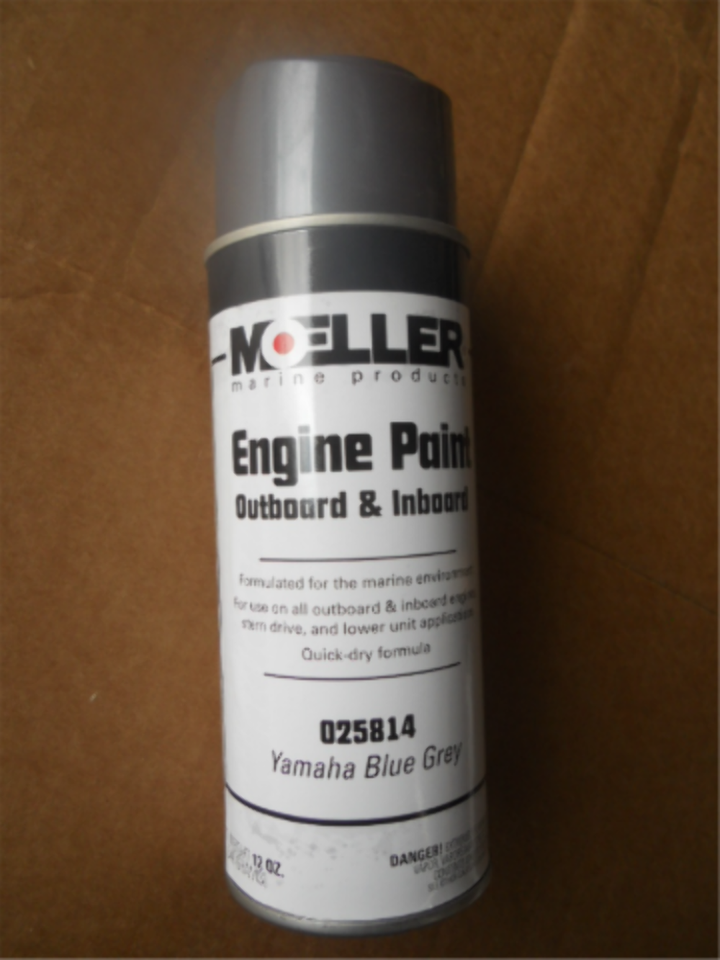 Moeller Marine 025814 Motor Paint For Yamaha Blue Grey Gray Outboard ...