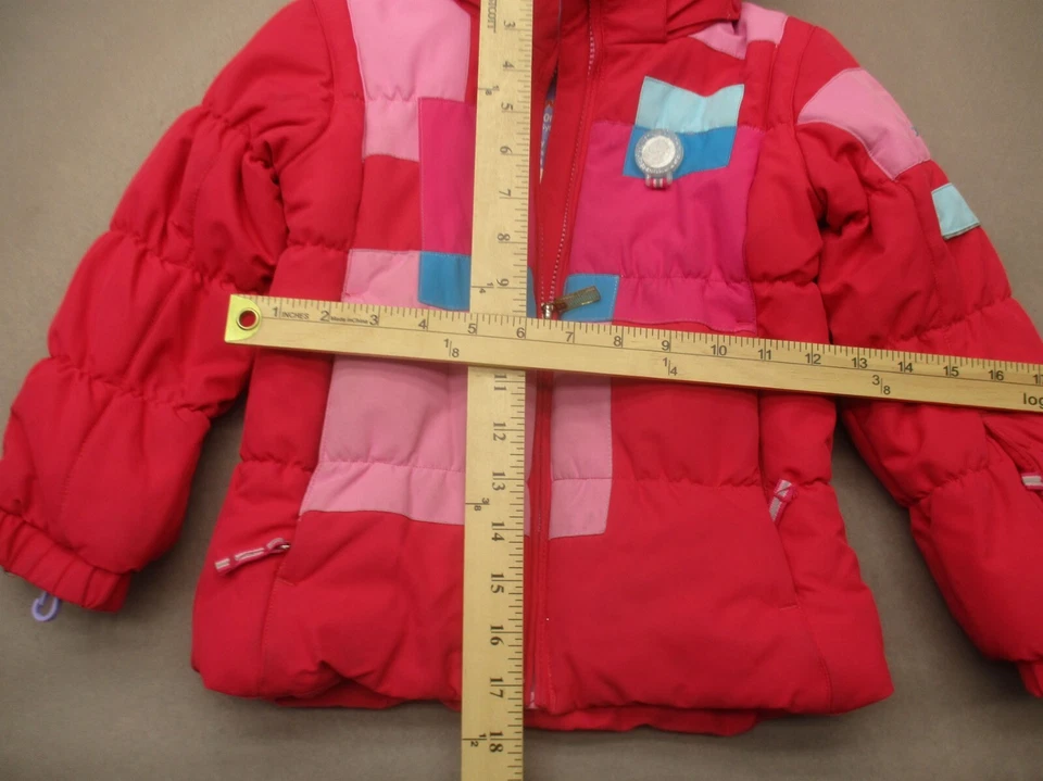 OBERMEYER I GROW Size 4 Baby Girl Powder Skirt Windproof Snowboard Jacket 572 - Image 2 of 4