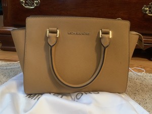 michael kors selma top zip satchel