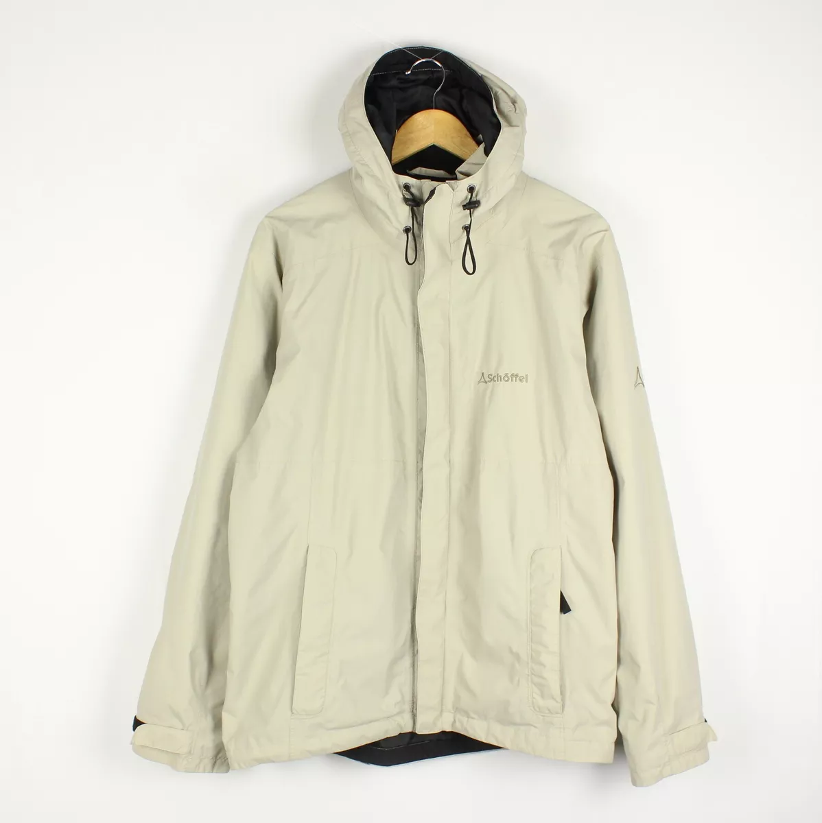 SCHOFFEL Venturi Men s Jacket Size 40 L Hooded Waterproof Beige