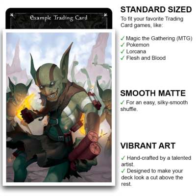 Krazz - Goblin Bomber - 100 TCG Card Sleeves (FN4S) Smooth Matte