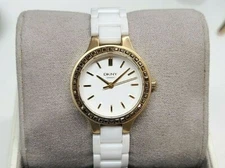 DKNY NY2250 Chambers White Dial White Ceramic Women's Watch