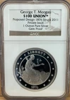 NGC 3PC MINTMASTERS SILVER COIN PROOF SET SMITHSONIAN LONGACRE MORGAN & BARBER