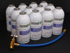 Arctic Air for R12 | 12 Cans, 1 Charging Hose EnviroSafe, 4oz | Get Colder Air!
