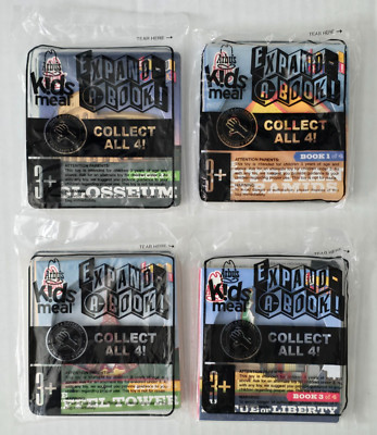 2008 Arby s Expand A Book Set of 4 NIP