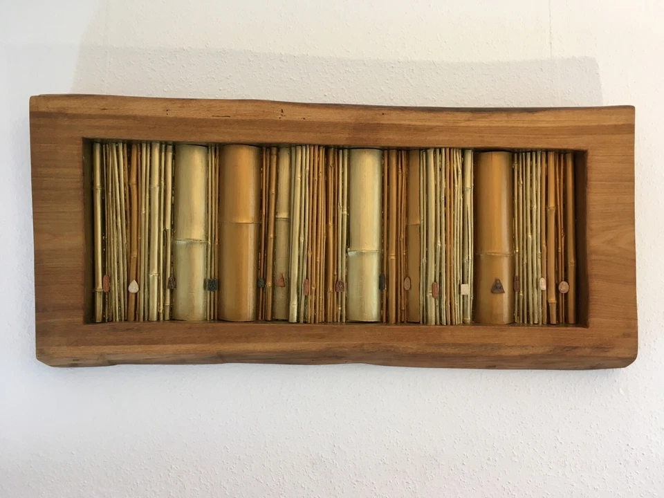 Wandobjekt, Relief, Unikat, Mixed Media, „NANDINA“ direkt vom Künstler - Bild 2 von 4