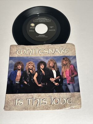 Whitesnake ''Is This Love'' 45 Tested Vg+ Geffen Jukebox