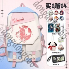 Yae Miko Racksacks Cosplay Genshin Impact Fashion Backpack Schoolbag Gift D