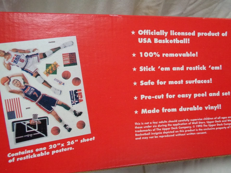 Baloncesto de cubierta superior 1992 - Wall Stars EE. UU. ¡Caja roja sellada! PÁJARO / ALA Foto 4 de 4